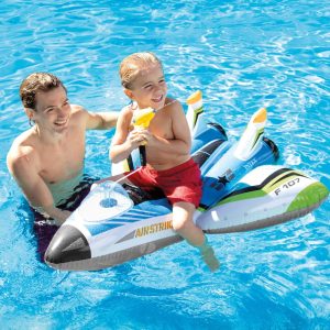 Alternative view of Water Gun Plane Ride-On Pool Toy